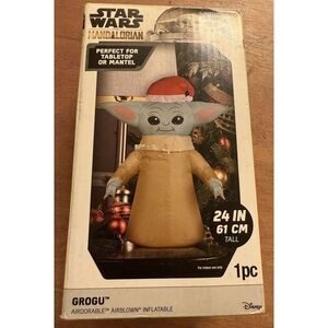 Gemmy Inflatable Star Wars Baby Yoda 24"‎ Grogu Christmas